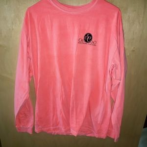 coral comfort colors long sleeve shirt
